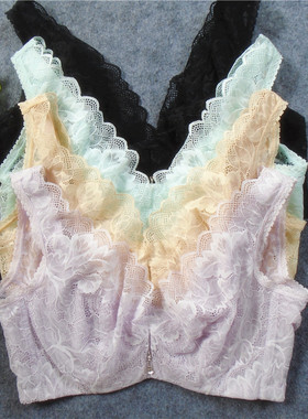 全罩杯 蕾丝性感聚拢CD杯固定双肩带大尺码 90C95C90D95D文胸内衣