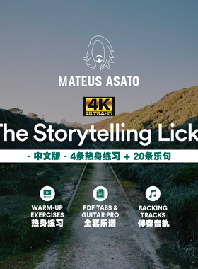 中文 Mateus Asato 电吉他20条乐句 The Storytelling Licks