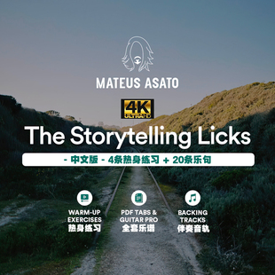 中文 Mateus Asato 电吉他20条乐句 The Storytelling Licks