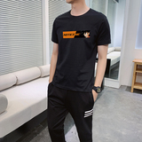 春夏棉料短袖T恤九分裤男孩运动休闲套装青少年小初中学生卫裤P60，男装休闲裤，星座211-2