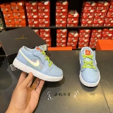 Nike, Air Jordan 1, детские легкие кроссовки подходит для мужчин и женщин на липучке