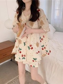 小个子短袖 家居服套装 短裤 2024年新款 纯棉睡裙 睡衣女夏款 可爱夏季