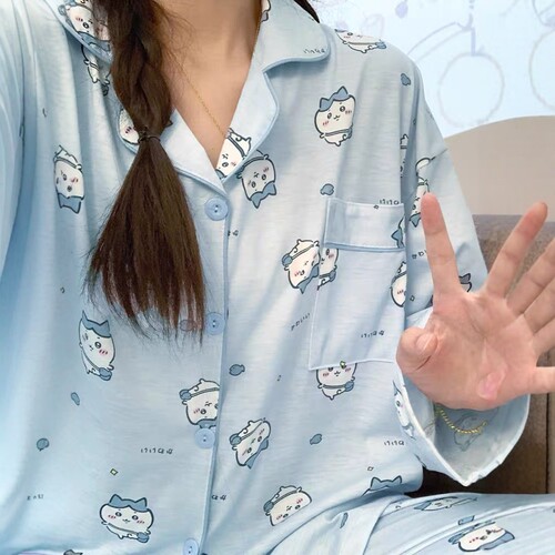 日系吉伊卡哇chiikawa睡衣女春秋