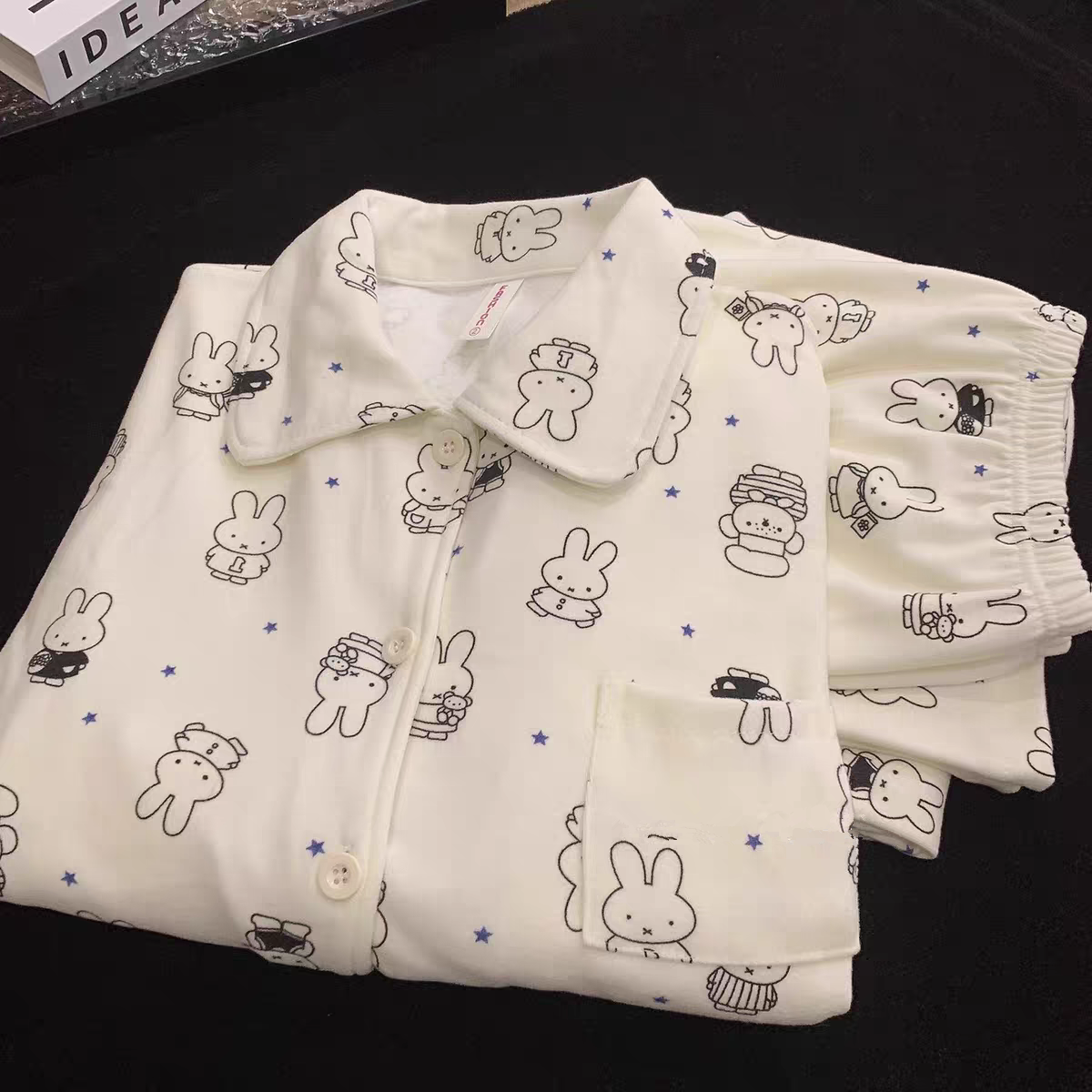 秋冬款德绒卡通米菲兔套装睡衣女加厚磨毛保暖长袖宽松学生家居服,女士内衣/男士内衣/家居服,睡衣/家居服套装,淘宝优惠券,粉丝福利购,淘宝优惠卷