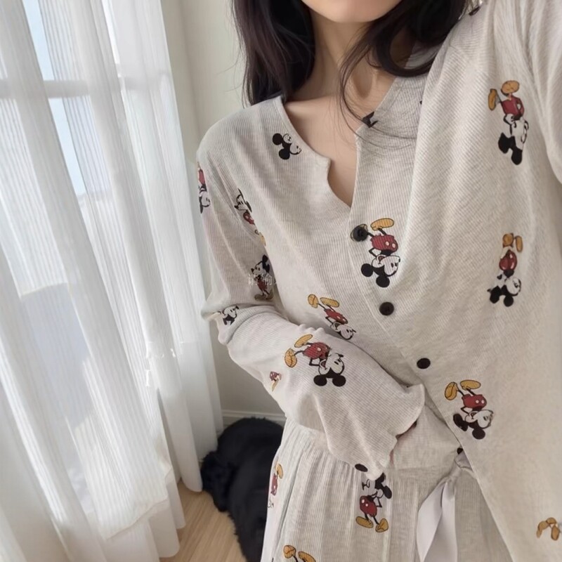 莫代尔棉睡衣女春秋款2025新款高级感家居服可外穿纯棉秋冬季女士