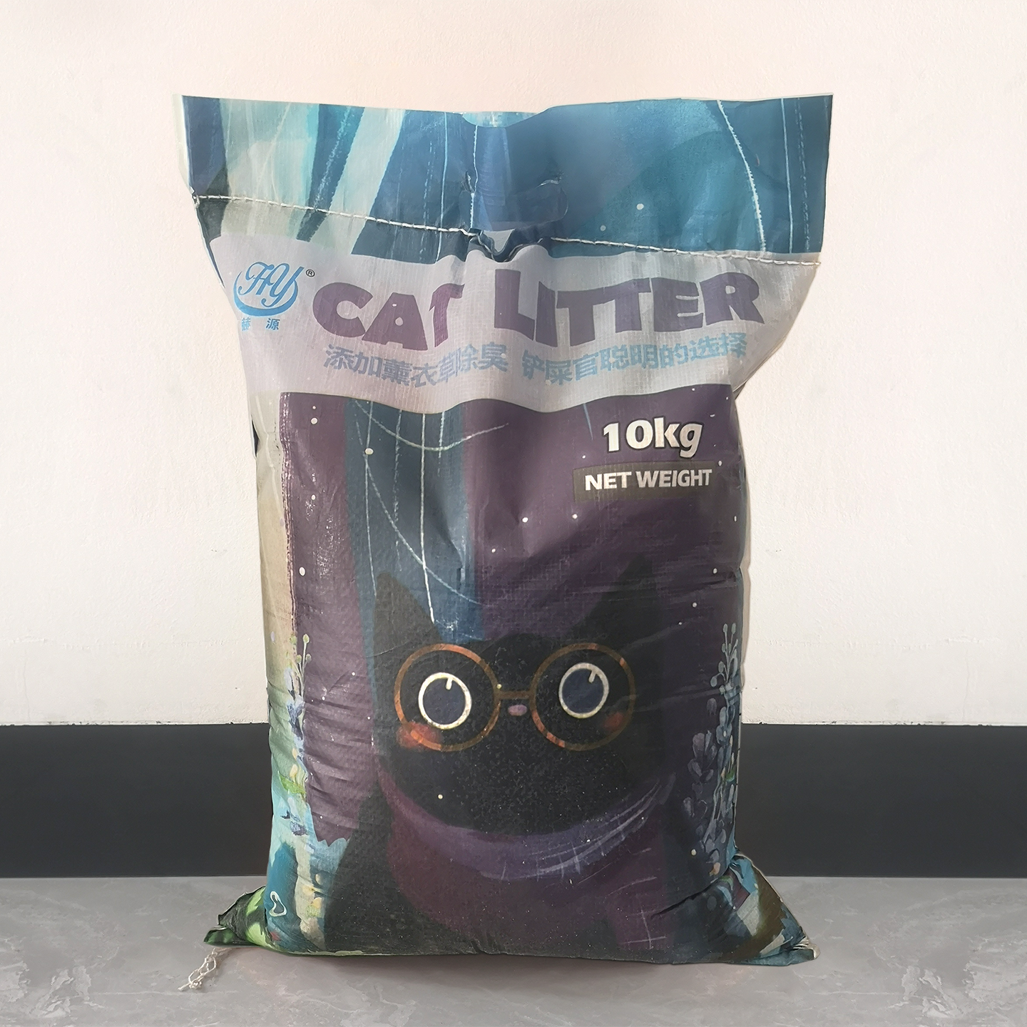 赫源膨润土猫砂20斤除臭无尘原味奶香柠檬薰衣草茉莉花香猫沙10kg