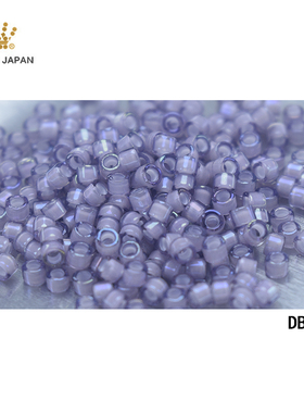 心欣进口米珠日本御幸MIYUKI古董珠1.6mm紫色染芯DB1789AIKO#1008