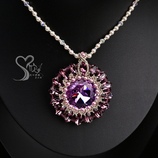 心欣进口米珠材料包27mm宝石花东洲马眼钻毛衣链向日葵20251024