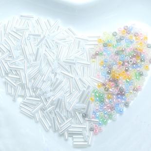 心欣DIY御幸MIYUKI米珠2mm日本进口白色珠光6mm串珠 222 528