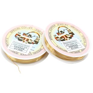 0.6 0.5 0.8mm 0.4 DIY饰品配件14k保色铜线手工饰品材料线0.3