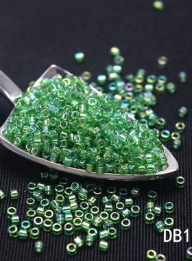 心欣进口DIY散珠日本御幸古董珠1.6mm透明幻彩DB152法绣透明幻彩