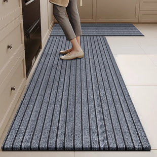 厨房专用条纹地垫吸水速干吸油防滑长条脚垫免洗耐脏地毯垫子家用