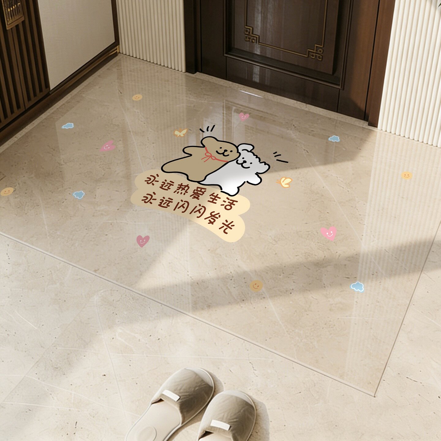 超薄透明pvc软玻璃入户门地垫进门门口脚垫免洗防滑防水塑料地毯