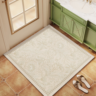 浴室正方形地垫卫生间门口吸水脚垫厕所防滑地毯洗手间入户门垫子