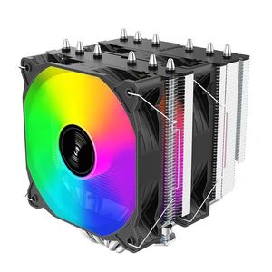 航嘉暴风雪T620炫酷风冷散热器ARGB双塔式12代CPU静音风扇PWM温控