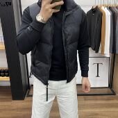 男士 拼接立领保暖白鸭绒外套 羽绒服短款 羽绒马甲背心2026冬季 新款