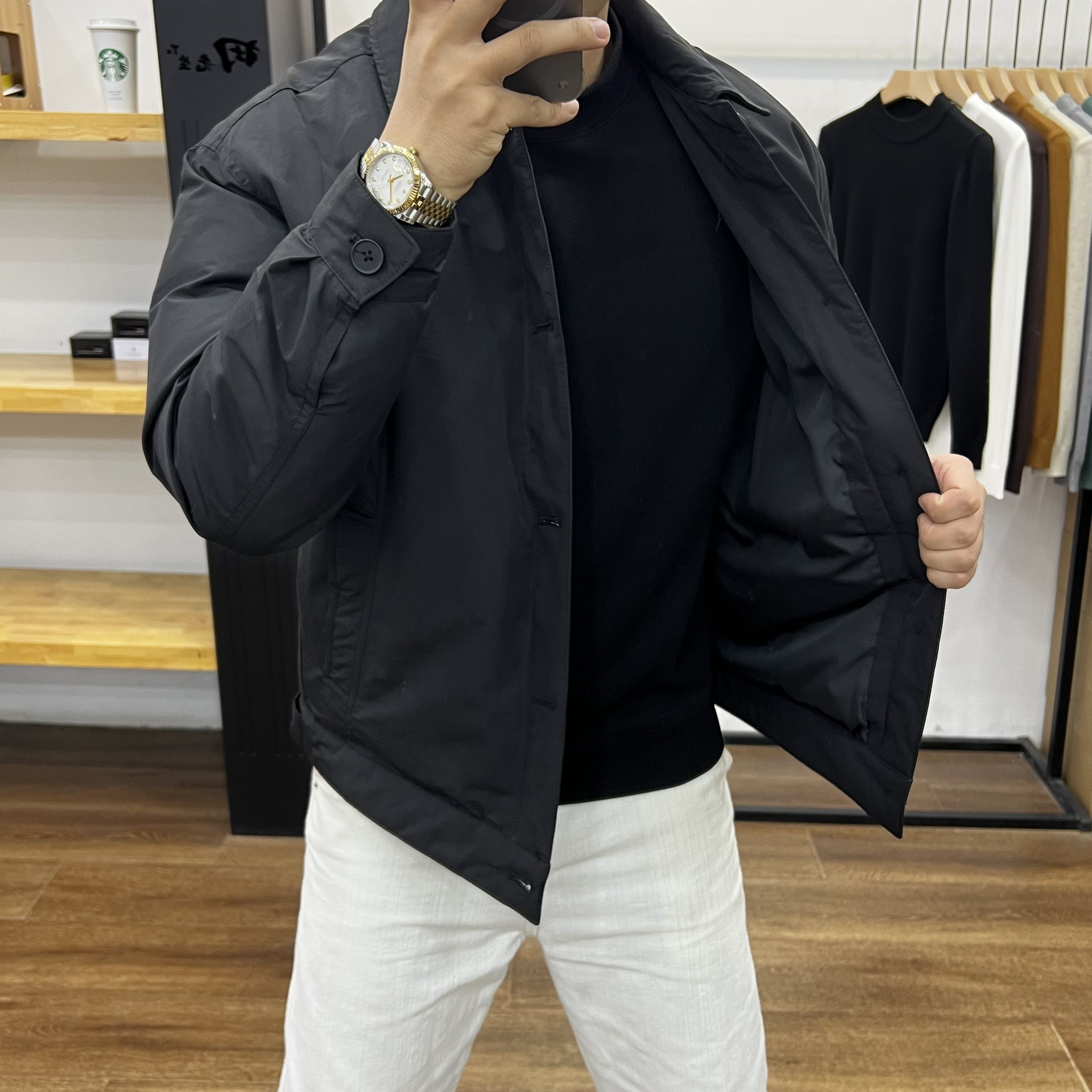 商务休闲高品质羽绒服中老年百搭