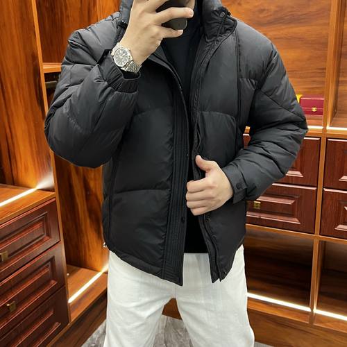 秋冬中老年男立领加厚保暖羽绒服