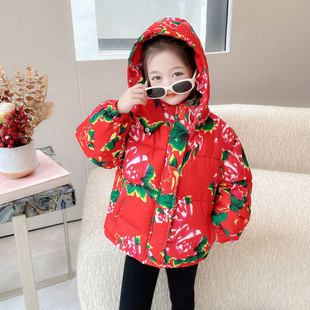 儿童新款东北大花棉袄女童冬季保暖棉服男童大花袄宝宝加厚棉衣潮
