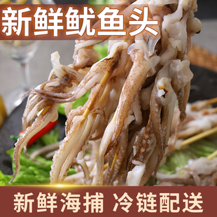 大鱿鱼须串铁板鱿鱼串户外烧烤串油炸火锅食材半成品冷冻商用海鲜