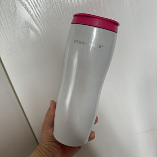 2007年20盎司591毫升白色粉盖子不锈钢随行杯