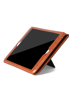 2025Air456/iPadAir2进口皮革iPad11/10新款iPad10.2保护套mini12345全包防摔9.7平板iPad皮套商务10.9