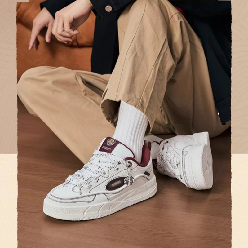 正品特步好事发生面包鞋 潮流时尚百搭女鞋 厚底增高运动休闲板鞋