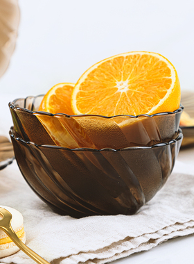 进口食品级钢化玻璃碗儿童宝宝饭碗家用中式耐热米饭碗耐高温餐具