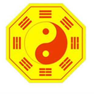 镇宅八卦图玄黄朱砂八卦黑白阴阳太极两仪贴纸3CM标签不干胶贴纸