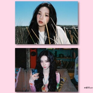 柳智敏海报墙贴 专辑同款封面Karina周边照片aespa房间不干胶贴纸