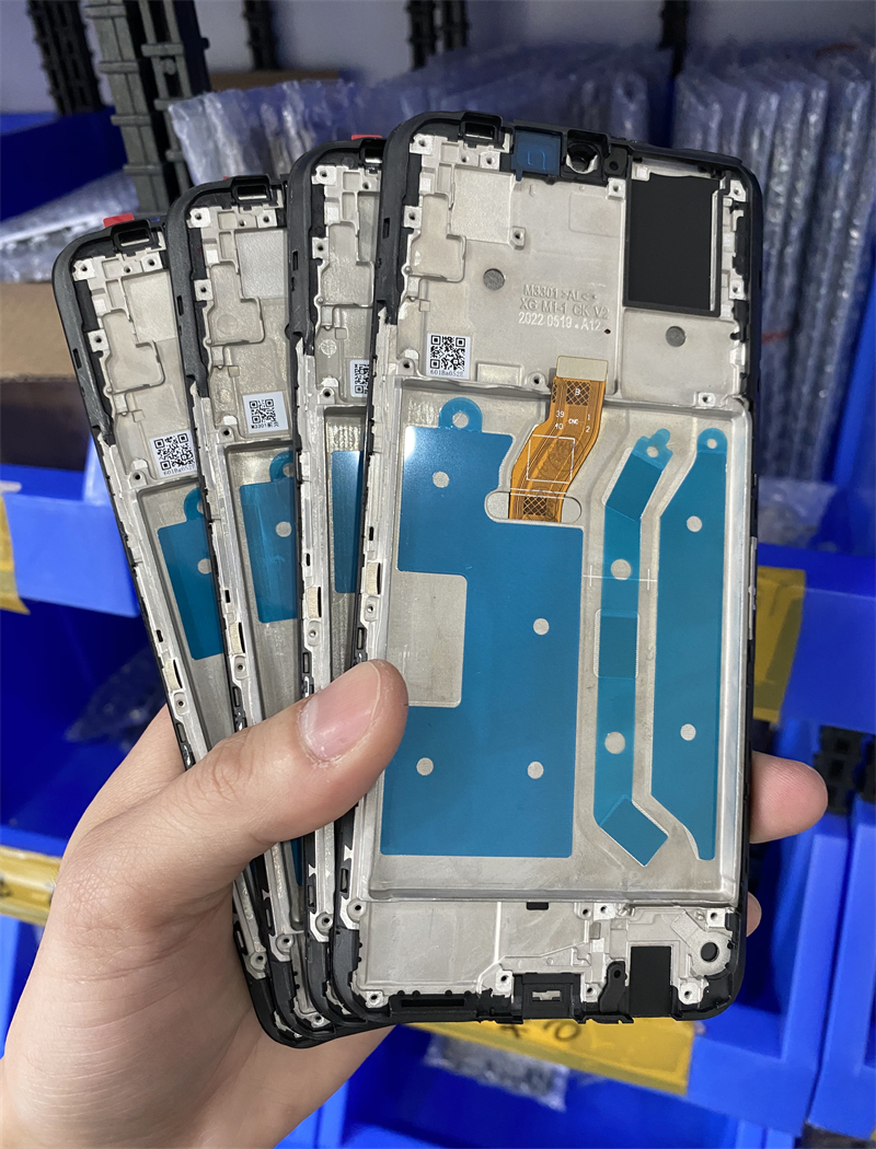 深和适用 HW 畅玩30plus原装带框液晶屏幕总成play6T内外一体屏幕