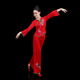 秧歌服扇子舞蹈服演出服中老年腰鼓服弹力套装 女夏季 广场舞服装
