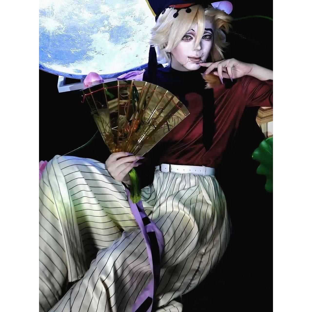 桃cos二次元鬼灭之刃童磨cos服上弦之贰 万世极乐教教组cosplay服图片