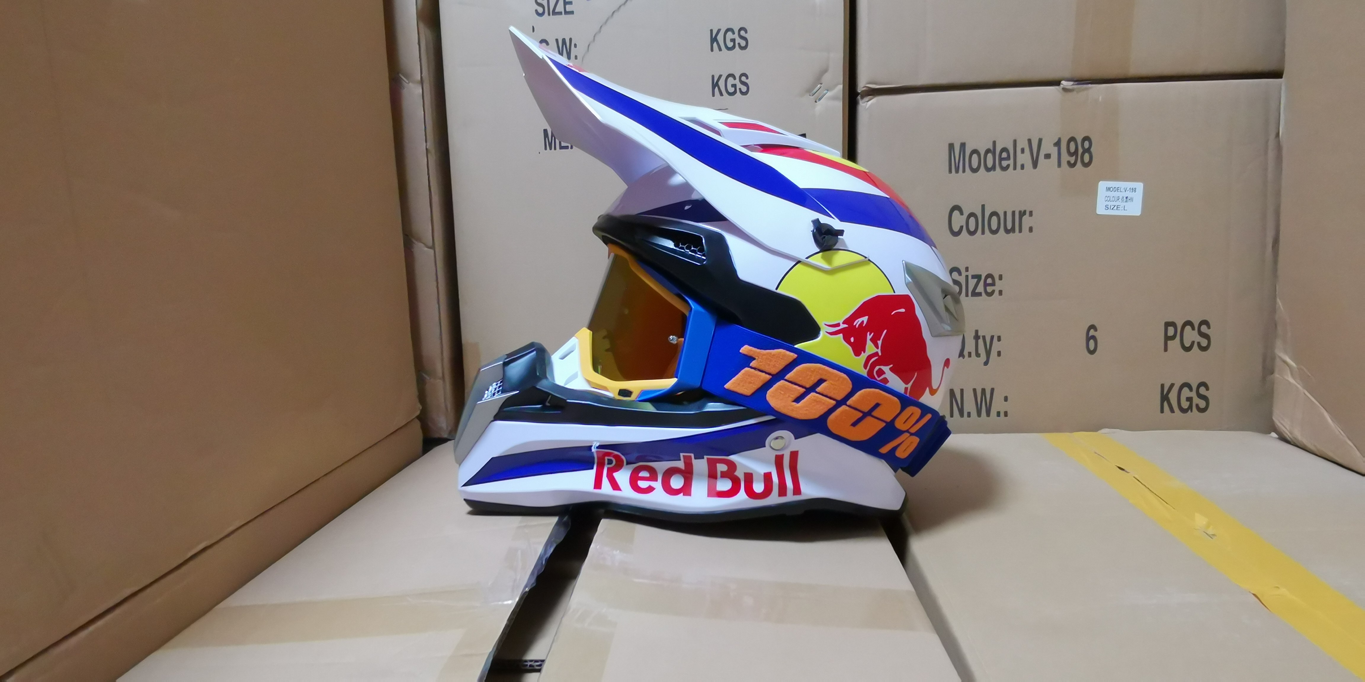 新款越野头盔拉力赛车机车盔四季男女儿童盔包邮fox越野盔ktm红牛