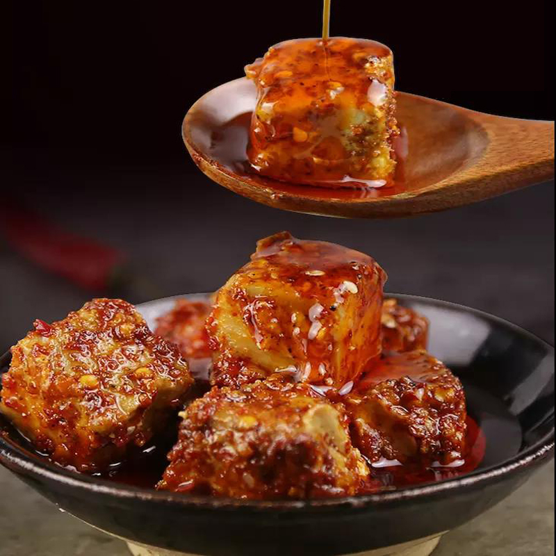 小林淘品夹江豆腐乳四川乐山特色自制霉豆腐香辣红乳腐700克包邮