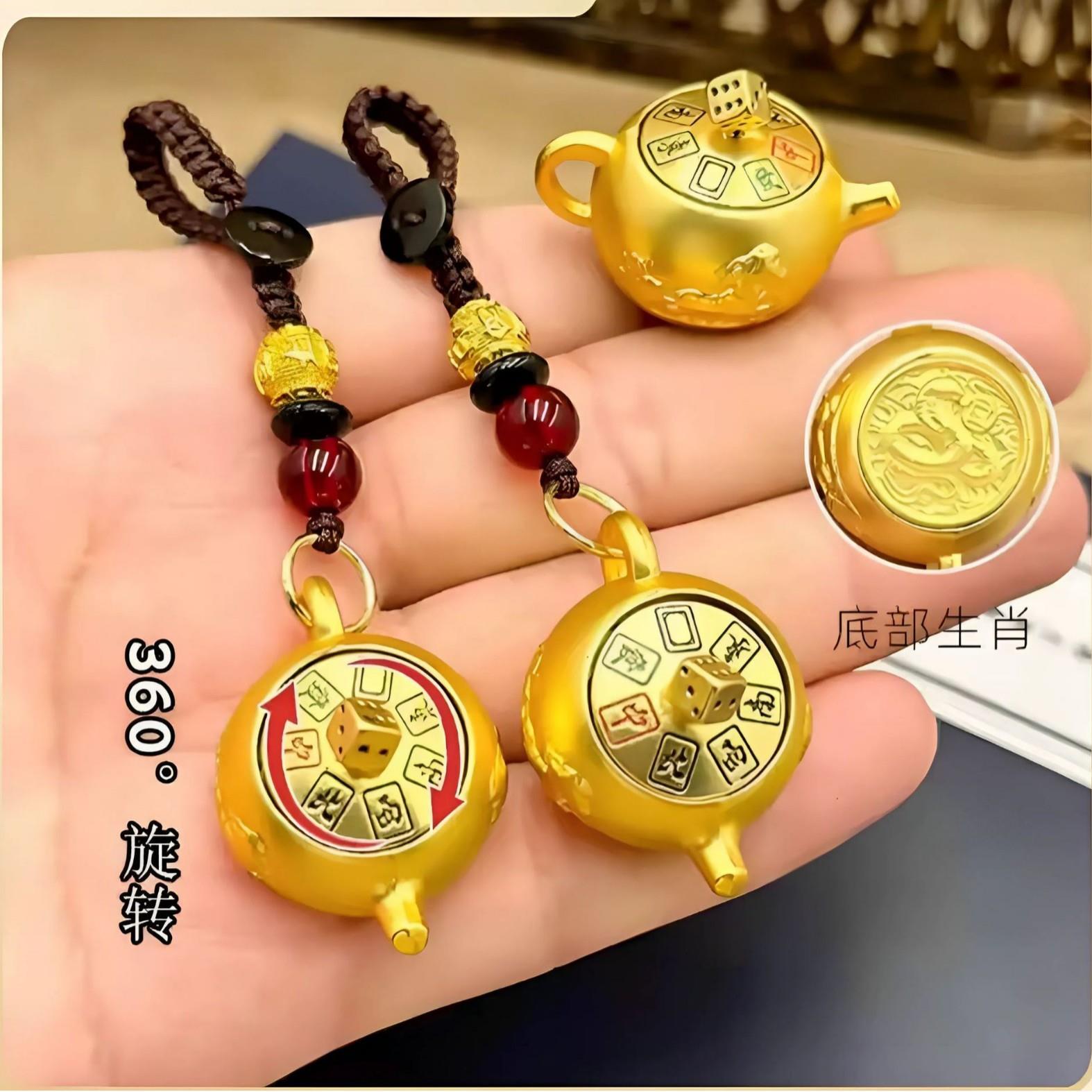 十二生肖把把壶马上胡打牌麻将神器钥匙扣小挂件解压摆件批发代发