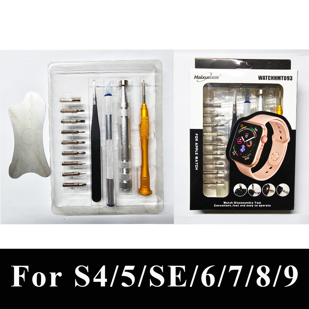 适用苹果iwatch手表表冠4合1拆卸拆机工具S4/5/6/7/8/9/SE/SE2