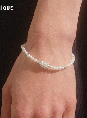 Picnique纯银元宝珍珠手链