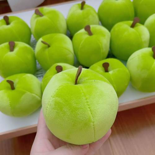 可爱苹果解压毛绒玩具治愈桌伴玩偶闺蜜情侣生日七夕节礼物