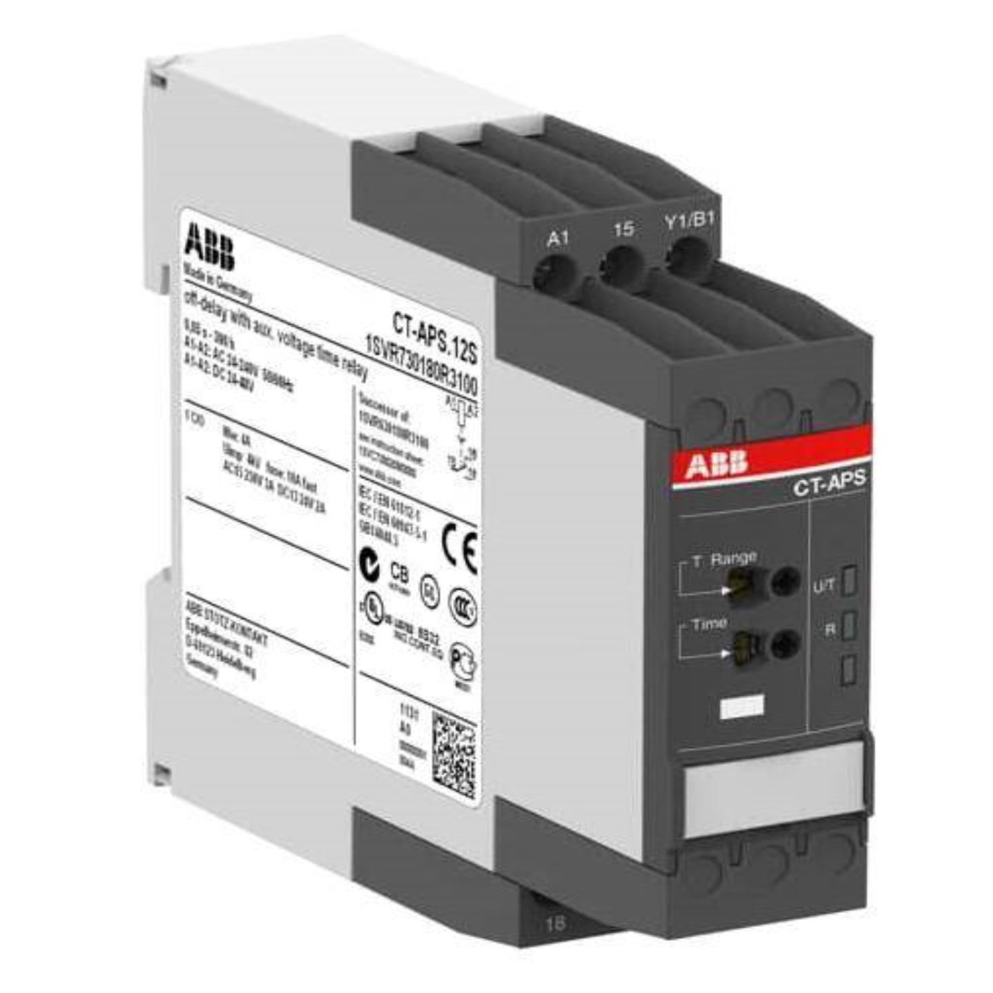 配件原装ABB时间继电器  CT-APS12S1co24-48VDC24-240VAC议价