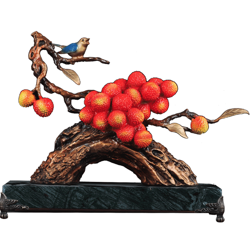 彩铜大吉大利摆件招财客厅