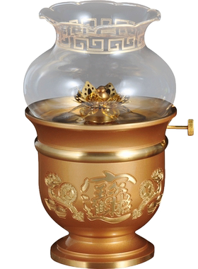 液体酥油灯防风佛前财神工艺品