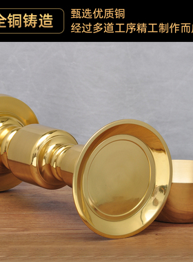 全铜光身铜碗油灯摆件酥油灯供佛油灯家用寺庙佛堂供灯佛具用品