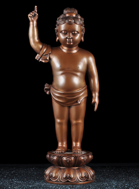 紫铜太子摆件释迦摩尼佛像寺庙