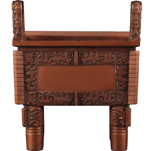 紫铜司母戊方鼎摆件鼎盛千秋铜鼎家居客厅办公室装饰品商务礼品