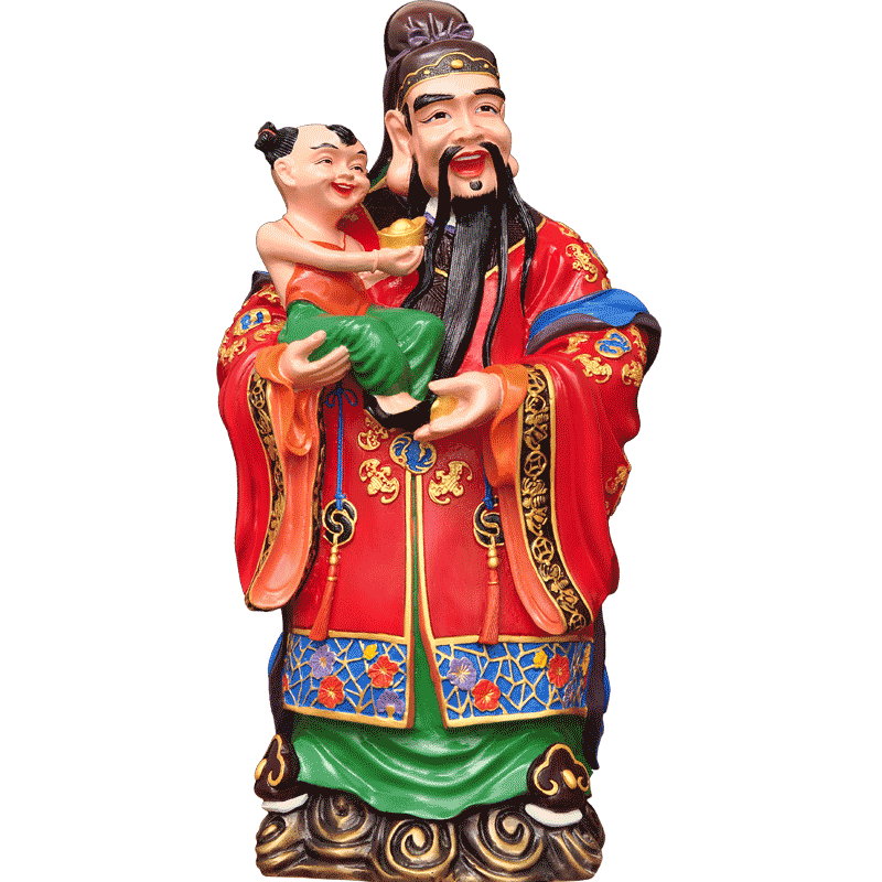 彩铜福禄寿三星摆件父母长辈老人