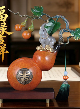 彩铜福禄吉祥摆件招财葫