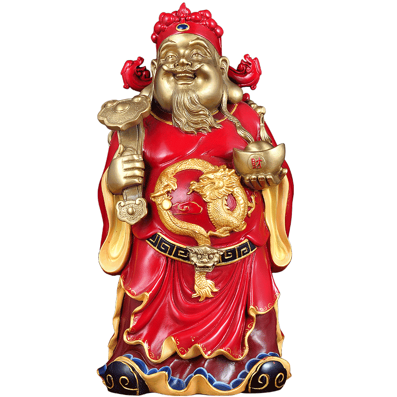 元宝财神爷客厅佛堂开业祝寿礼品