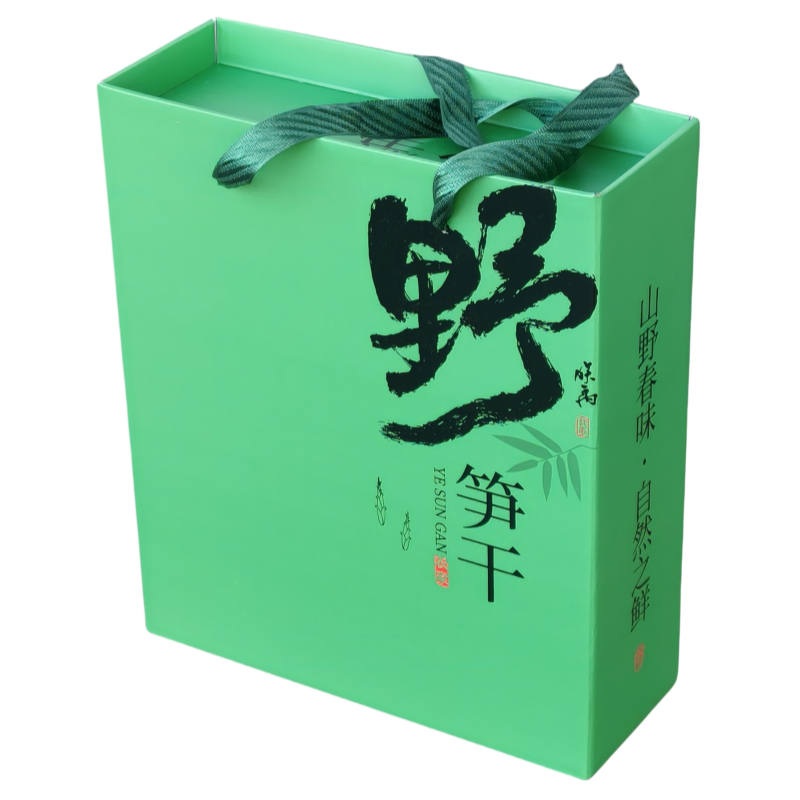 新款加厚加硬农家笋干包装礼品盒3斤5斤装笋干盒礼品袋纸箱手提袋