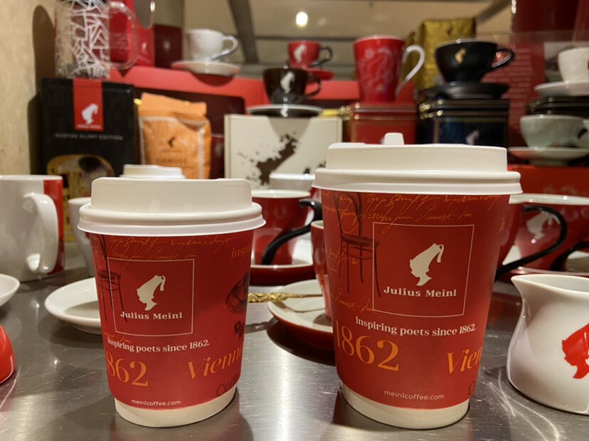 julius meinl 小红帽外带咖啡纸杯8/12盎司